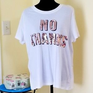 Forever 21 sequined white tee